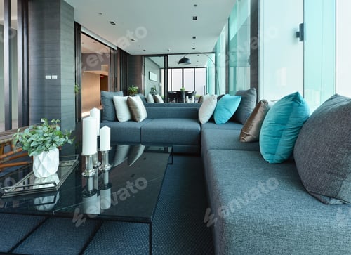 Preview: luxury modern empty room interior design decoration