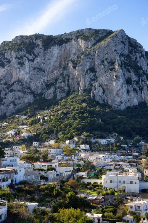 Preview: Touristic Town on Capri Island in Bay of Naples, Italy.
