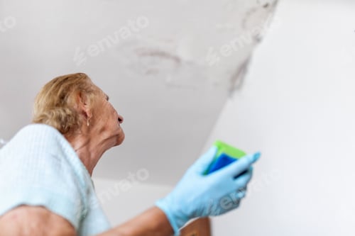 Preview: Cleaning up dangerous fungus from a wet wall after water leak