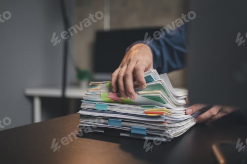 Preview: Startup company employees are rummaging through piles of paperwork for performance summaries, employ