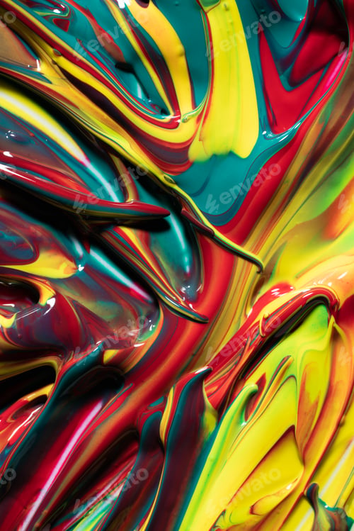 Preview: Mix of colorful paint