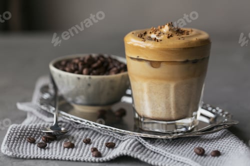 Preview: Dalgona whipped coffee, instant, cream, iced coffee