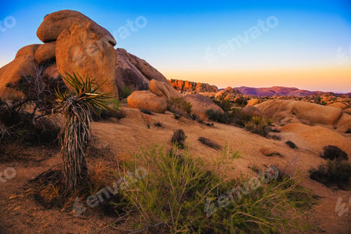 Preview: Sunset On The Jumbo Rocks, Joshua Tree National Park, California