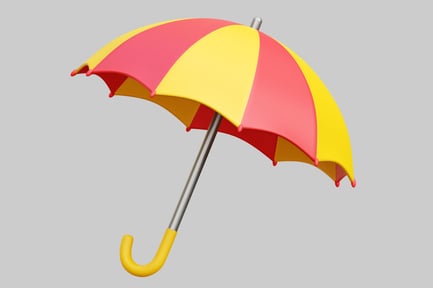 Aperçu: Parapluie rose et jaune éclatant