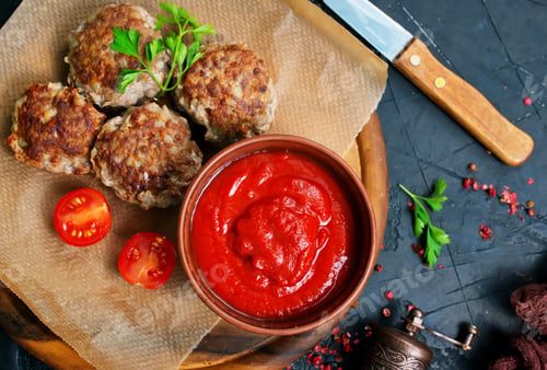 Preview: meatballs with sauce