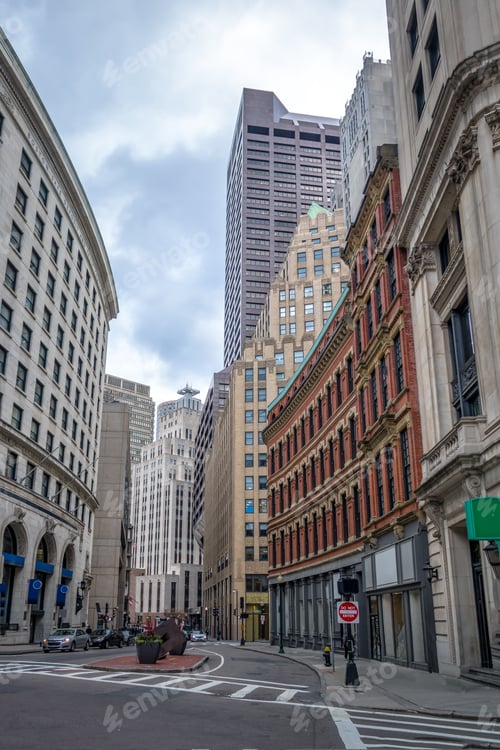 Preview: Boston Financial District Buildings - Boston, Massachusetts, USA
