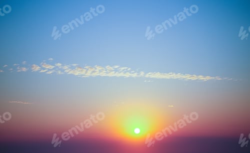Preview: The beautiful of sunset sky for background.