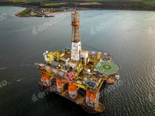 Preview: Oil and Gas Drilling Platform at Sea