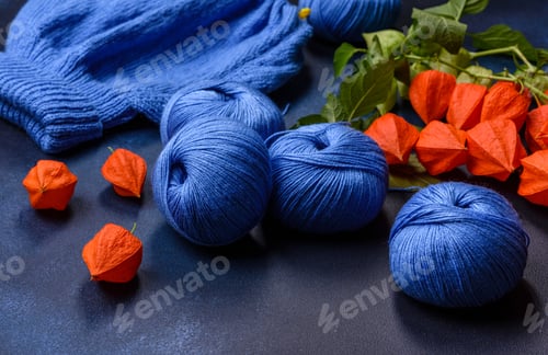 Preview: Yarn and Physalis Still Life