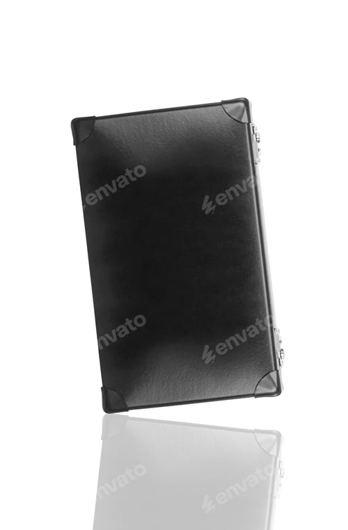 Preview: Black plastic case isolated on white