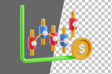 Preview: Stock Market Investment 3D Icon