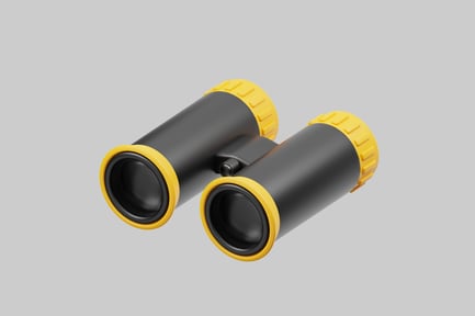 Preview: Classic binoculars with yellow accents