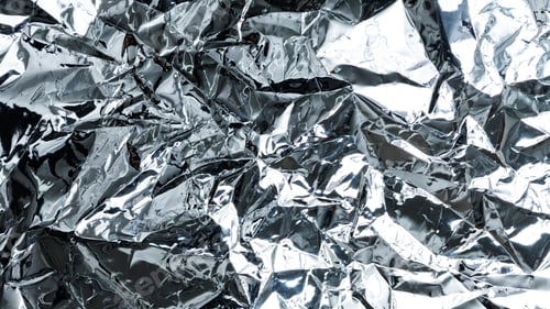 Preview: Crumpled aluminum foil textured background