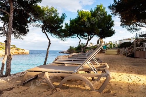 Preview: Empty sunbeds near the pool, coronavirus, Europe