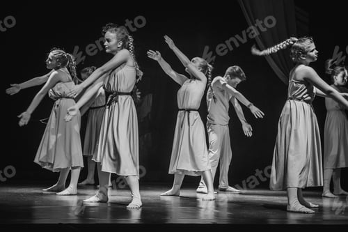 Preview: staging on the stage of a children's theater with actors