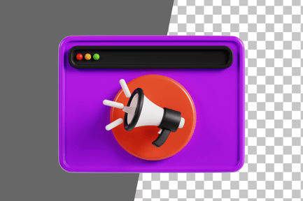 Preview: Online Marketing 3D Icon