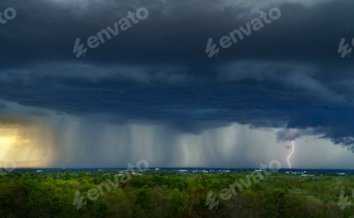 Preview: thunder storm sky Rain clouds