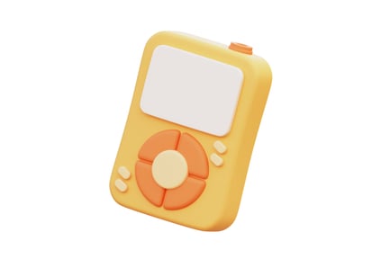 Preview: Music Player 3D Illustration