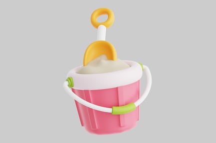 Preview: Children's play bucket and shovel set