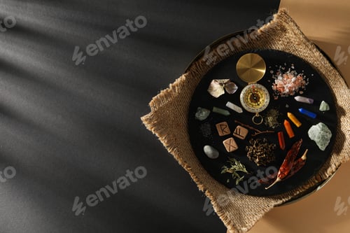 Preview: Magic, occult, esoteric, divination and wicca concept, space for text