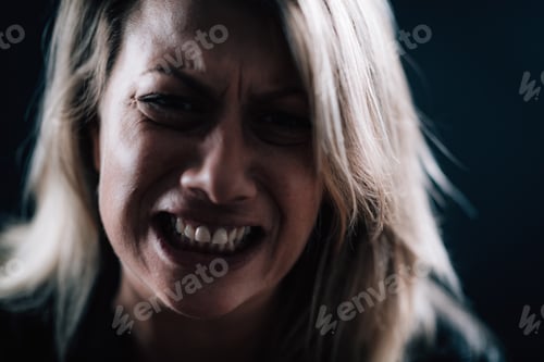 Preview: Anger - Intense Portrait of an Angry Woman