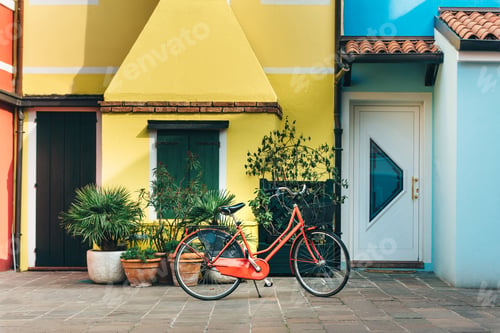 Preview: Tourist district of the old provincial town of Caorle in Italy