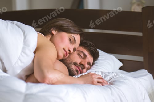 Preview: The couple relax in the comfortable bed