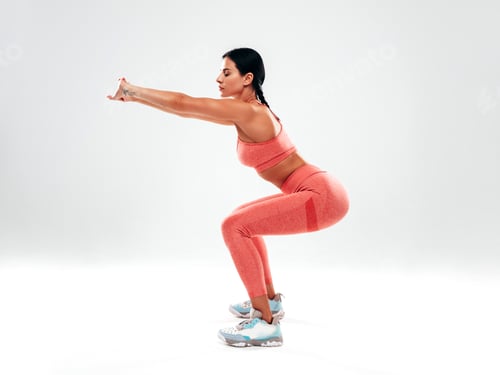 Preview: Beautiful woman posing in studio