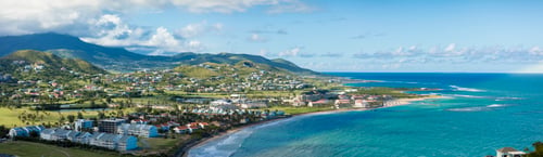 Preview: View of resorts, golf courses, and ocean on the south end of St