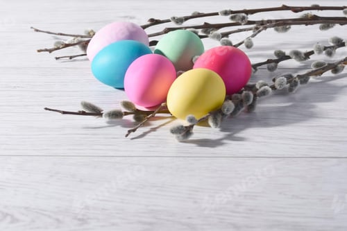 Preview: preparation, easter eggs, coloured, colours