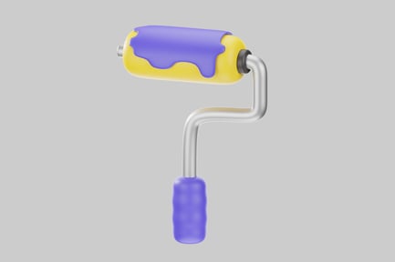 Preview: Purple paint roller tool