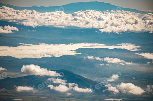 Preview: Part of Tuxpan city, Jalisco, Mexico seen from Nevado de Colima National Park