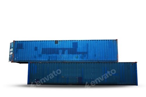 Preview: container on a white background