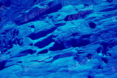 Preview: Neon blue background and texture , natural rock as a wallpaper