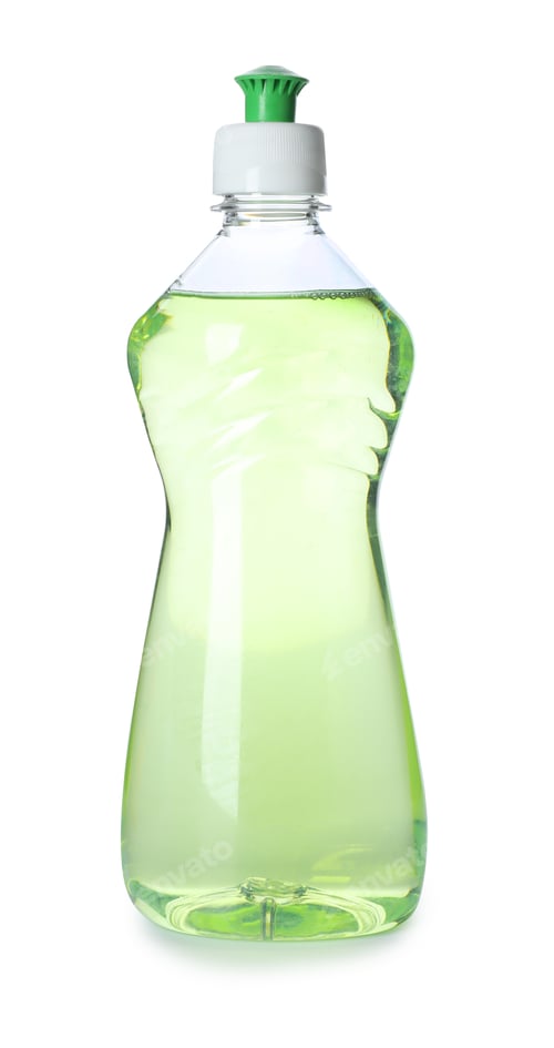 Preview: Cleaning product for dish washing on white background