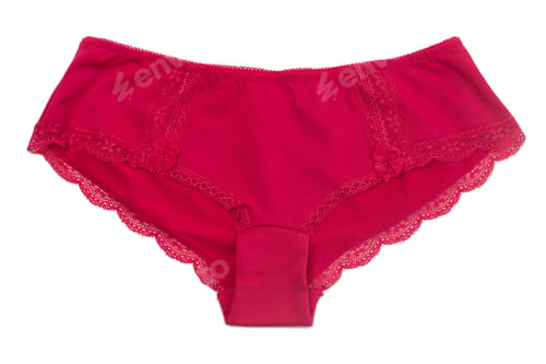 Preview: Red panties. Isolate on white.