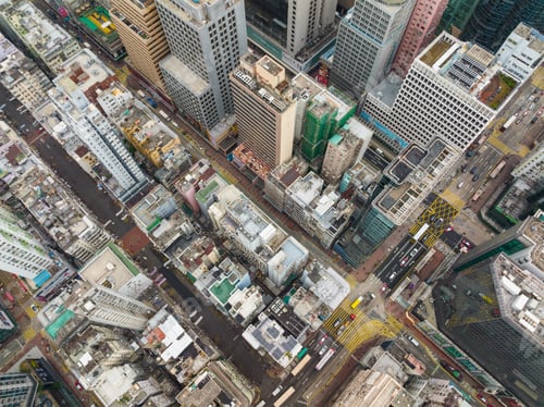 Preview: Mong Kok, Hong Kong, 18 January 2022: Top view of Hong Kong city