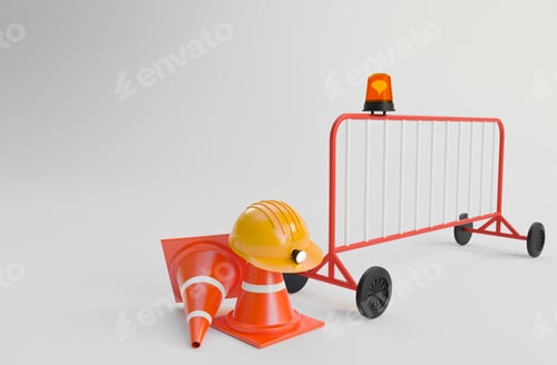 Preview: emergency and fixing problem on white background