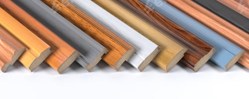 Preview: Set of wooden furniture CMD or MDF profiles. Smaples of baseboar