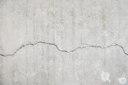 Preview: surface of concrete flooring with crack in room