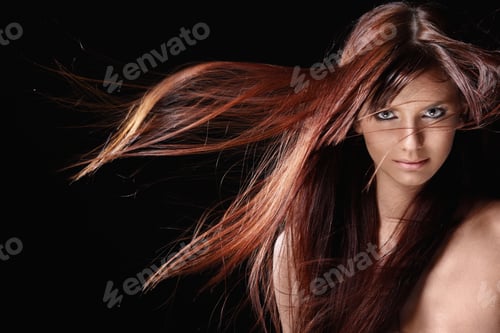 Preview: Beautiful girl with red hair