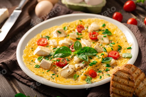 Preview: Eggs omelette with vegetables