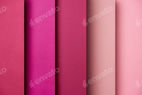 Preview: Pattern of overlapping paper sheets in pink and magenta tones
