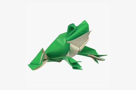 Preview: Geometric Paper Frog Origami
