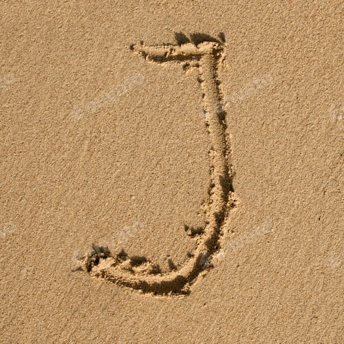 Preview: English sandy alphabet