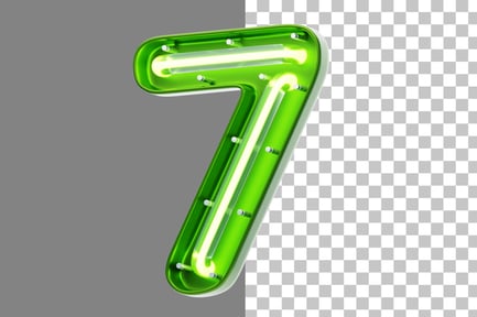 Vorschau: Neon 7 3D-Symbol