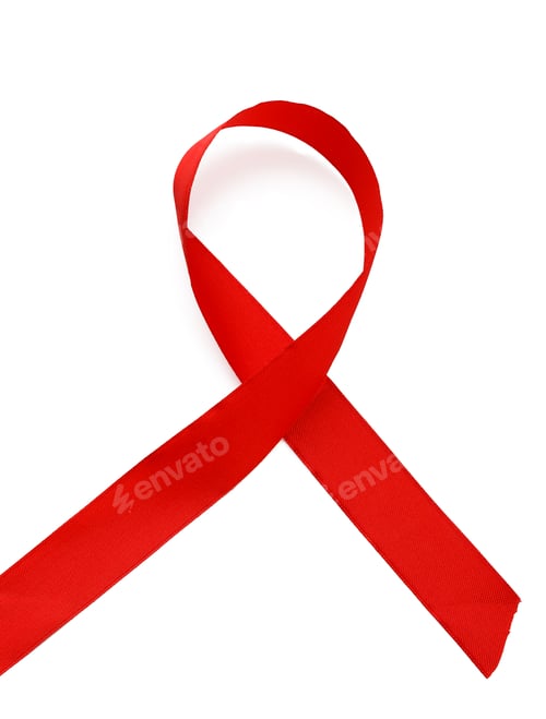 Preview: Breast Cancer Awareness pink ribbon isolated on white
