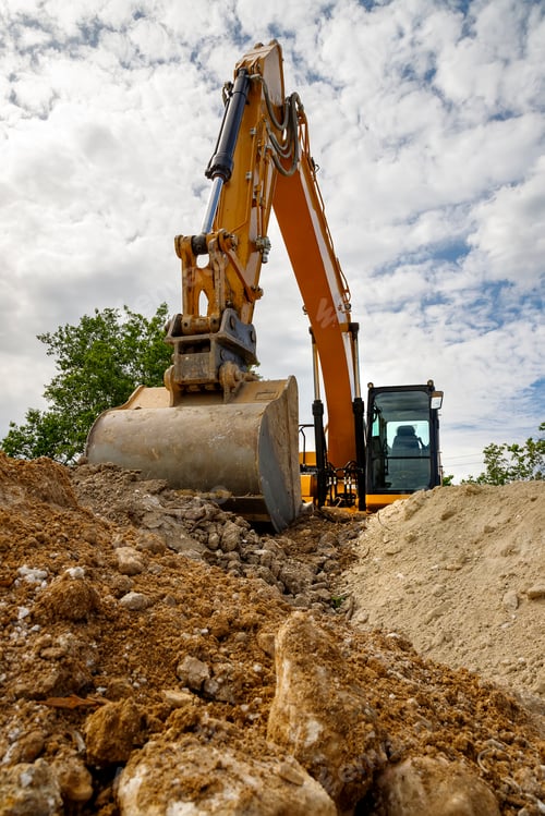 Preview: yellow excavator
