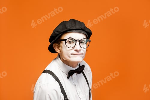 Preview: Pantomime on the orange background