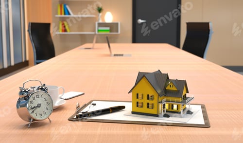 Preview: home model with home loan concept